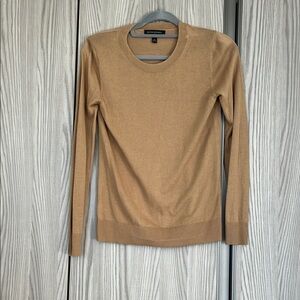 Banana Republic Tan Crew Neck Sweater Classic Knit